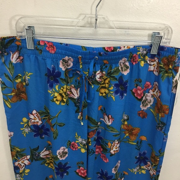 Calvin Klein Printed Wide Leg Pants size L - Picture 2 of 8